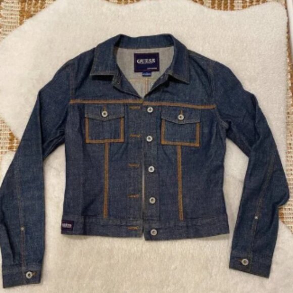 Rare Vintage Guess Denim Jacket – Perfect Condition, Size Medium - Picture 1 of 8